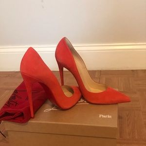 Christian Louboutin Red So Kate 120 Orange